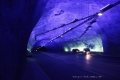 Eine der Hallen im Lærdalstunnel