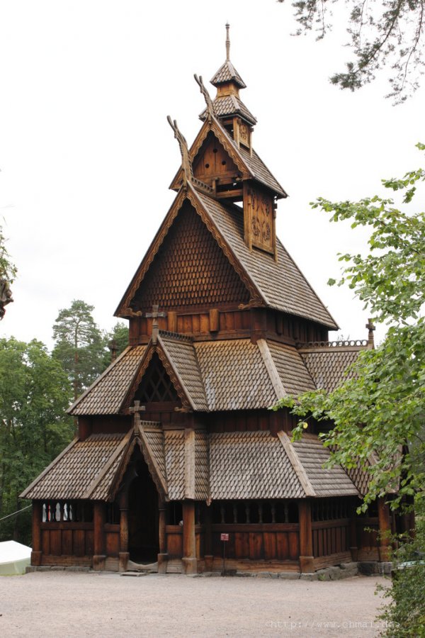 Stabkirche, die ursprünglich mal in Gol stand.   Stabkirche, die ursprünglich mal in Gol stand.