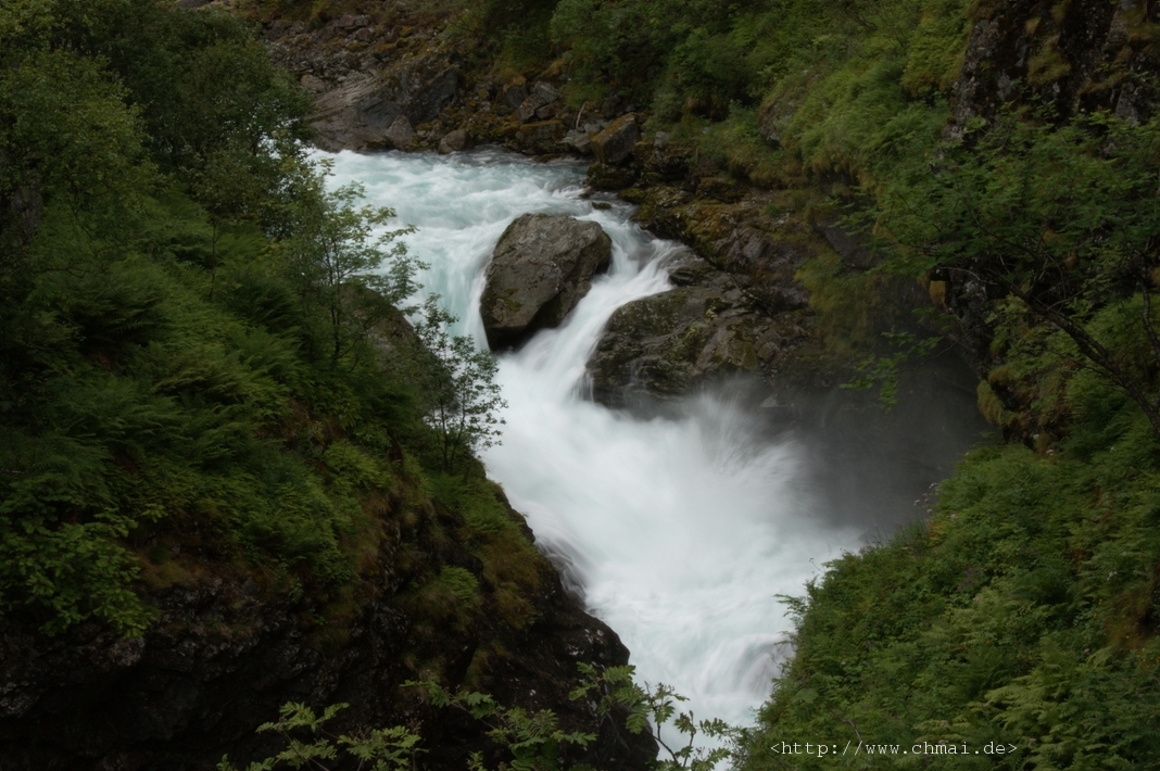 Fluss Utla auf dem Weg zu Vettisfossen