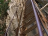Treppen in der Felsspalte Brèche d'Imbert