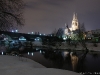 Blick von der Jahninsel auf Regensburg