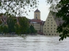 Blick von der Eisernen Brücke zur Wurstkuchl