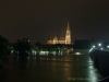 Blick von der Steinernen Brücke bei Nacht