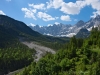 Blick übers Johannestal zur Karwendelhauptkette