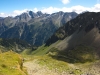 Östliche Talseite mit dem Habicht und der Neue Regensburger Hütte