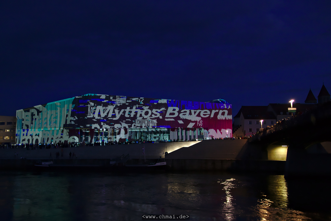 Lichtinstallation am Haus der Bayerischen Geschichte