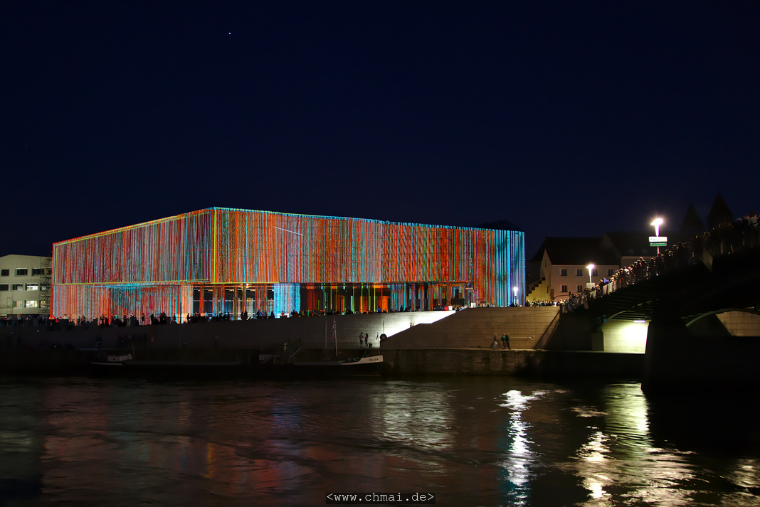 Lichtinstallation am Haus der Bayerischen Geschichte