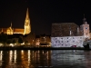 Lichtinstallation am Welterbetag, Salzstadl, Steinerne Brücke und Dom