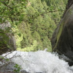 Becken über dem unterern Wasserfall