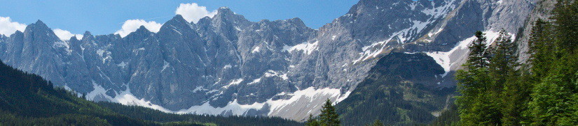 Karwendelhauptkette vom Johannestal gesehen